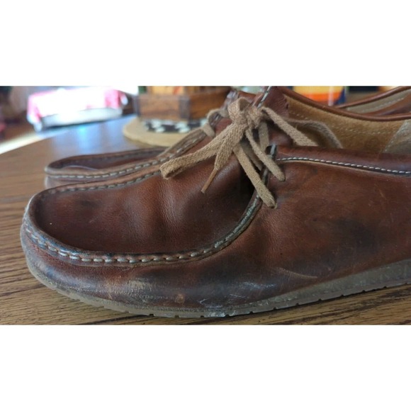 Men\'s Clarks Wallabee Chestnut Brown 10.5‎ G Wallabees Loafers Moccasins Shoes main image 7